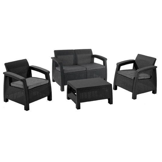 Set mobilier de grădină Corfu II, grafit