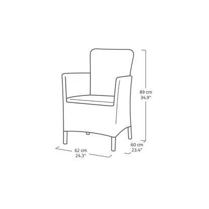 Set mobilier de grădină Miami Balcony, grafit