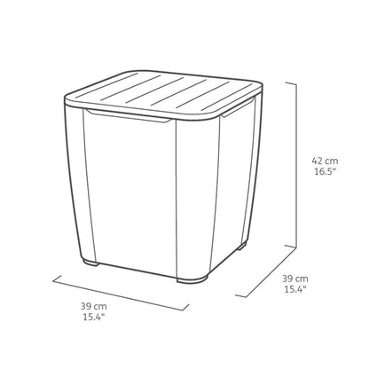 Set mobilier de grădină Iowa Balcon cu masă Luzon, grafit