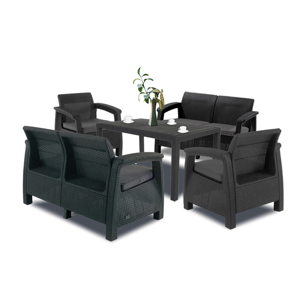 Set de mobilier de grădină Corfu Fiesta II duo cu masă melodică