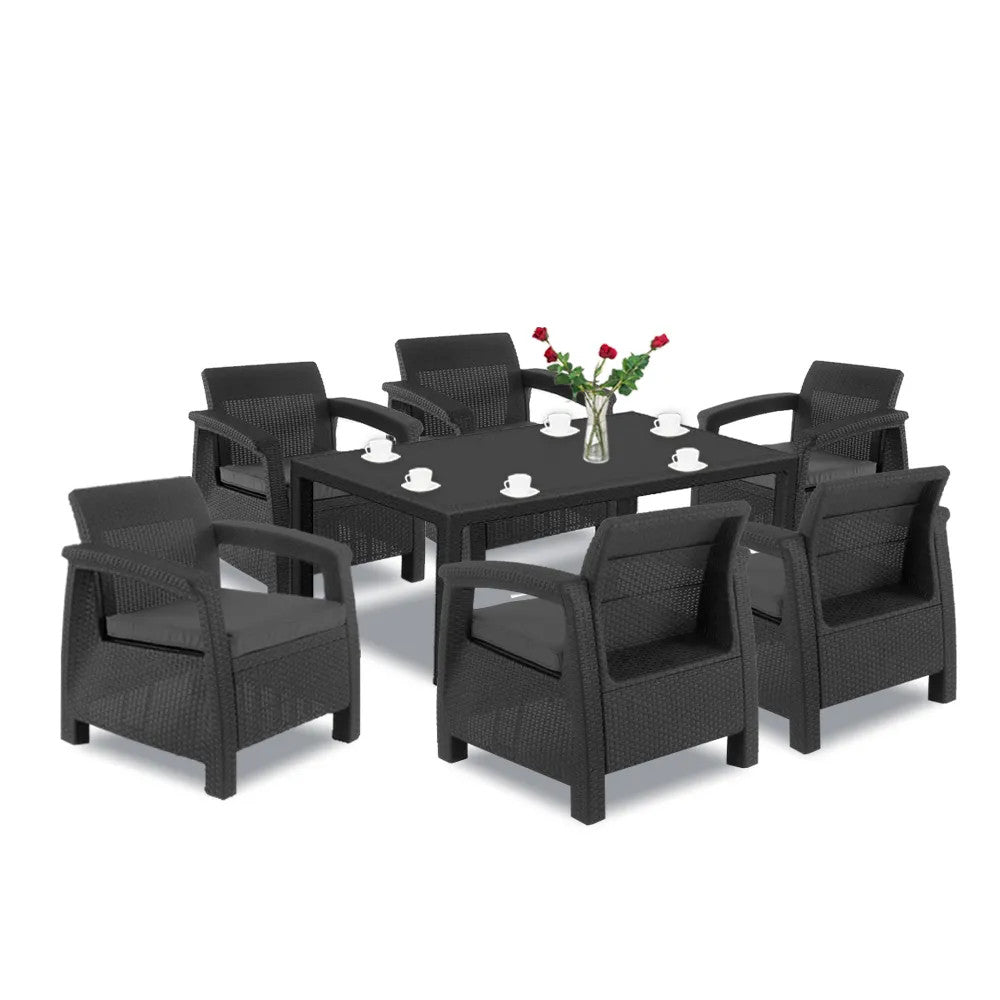 Set de mobilier de grădină Corfu Big Duo cu masă melodică