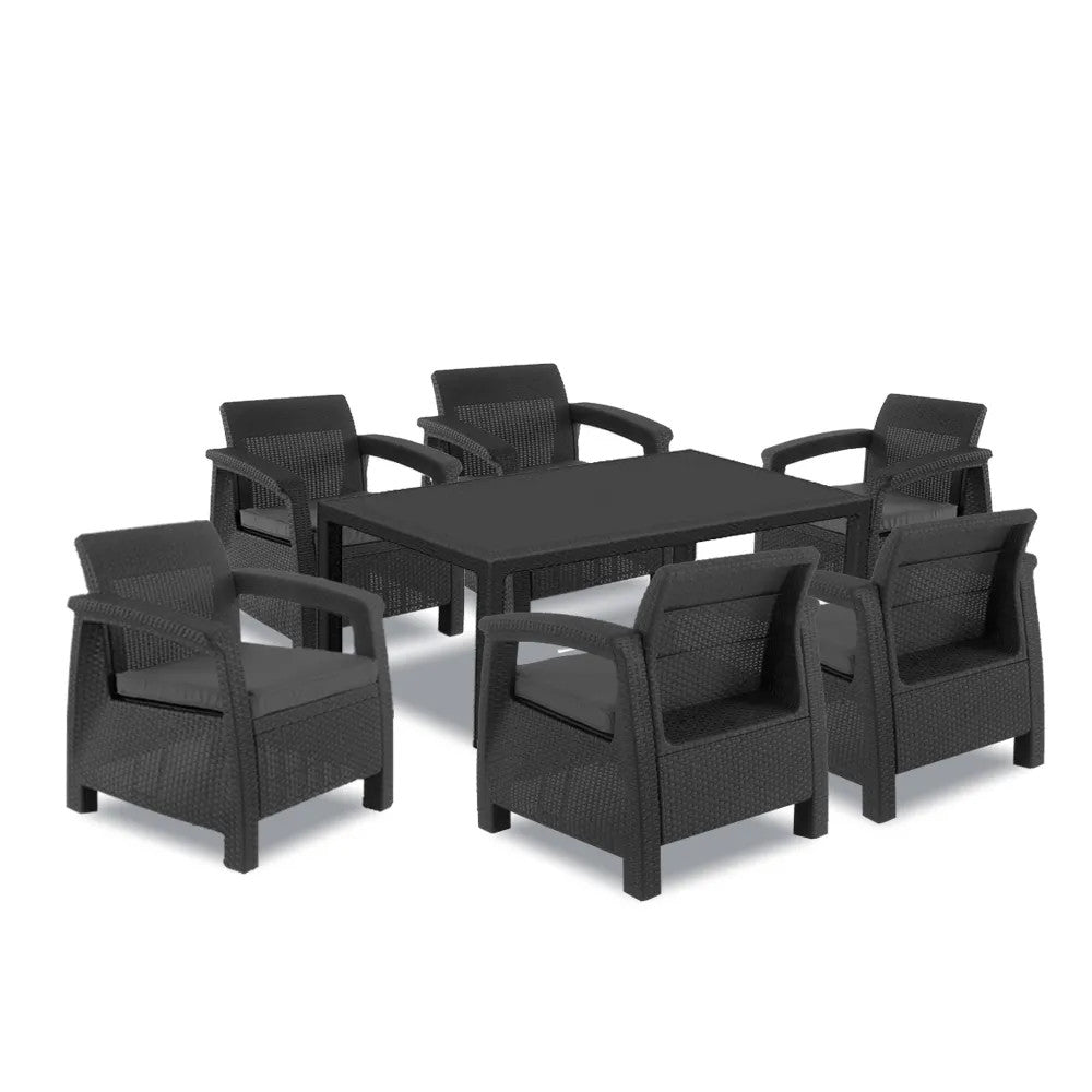 Set de mobilier de grădină Corfu Big Duo cu masă melodică