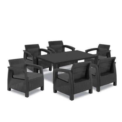 Set de mobilier de grădină Corfu Big Duo cu masă melodică