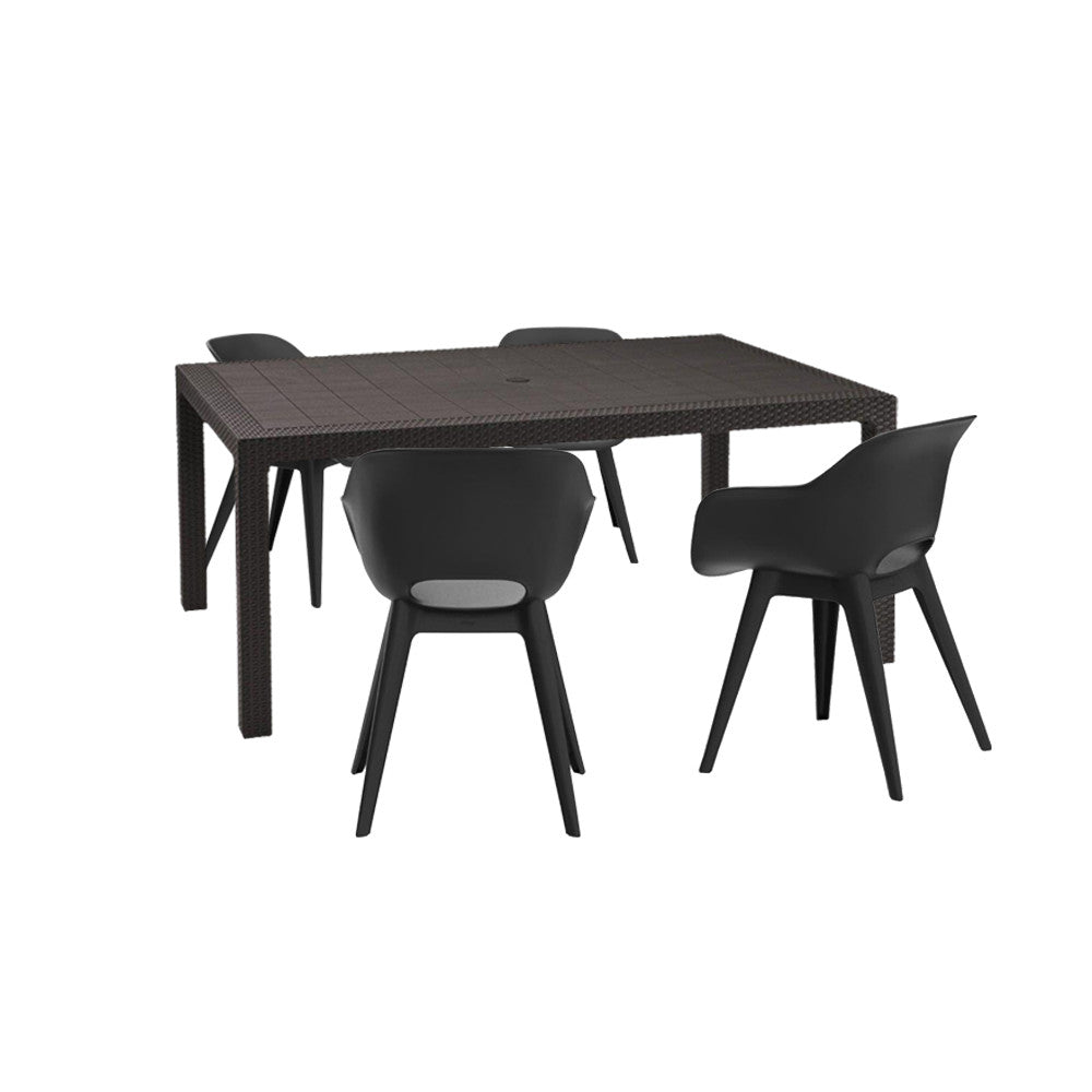 Set mobilier de grădină Romy 4+1, grafit