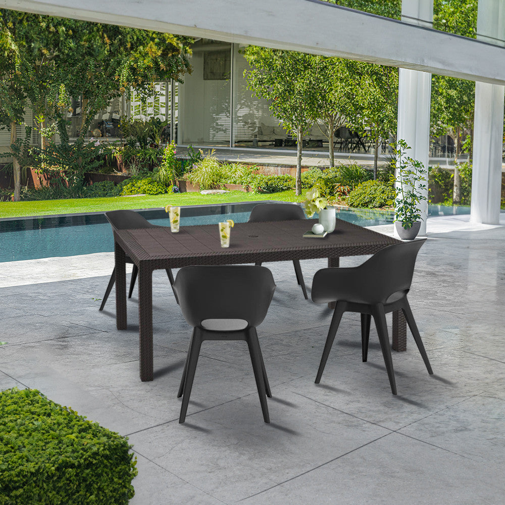 Set mobilier de grădină Romy 4+1, grafit