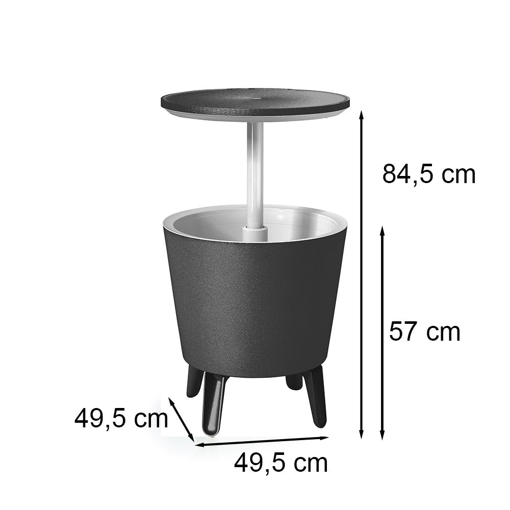 Articole de petrecere din plastic Cool Bar gri-alb