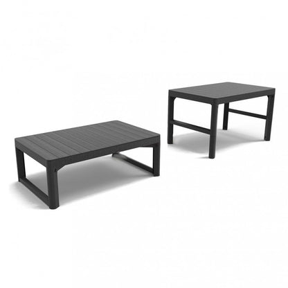 Set de mobilier de grădină Corfu Large II Lyon 6+1 în culoarea grafit