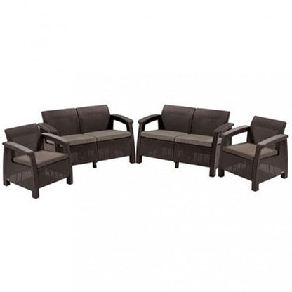 Set mobilier de grădină Corfu Rest maro