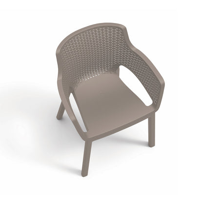 Scaun de grădină din plastic Eva, model cappuccino