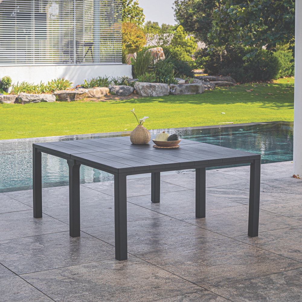 Set de mobilier de grădină Jueva II cu 10 locuri, grafit