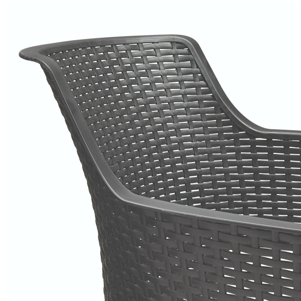 Set de mobilier de grădină Jueva cu 10 locuri, grafit