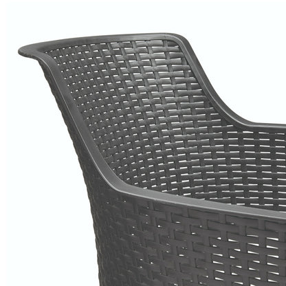 Set de mobilier de grădină Jueva cu 10 locuri, grafit