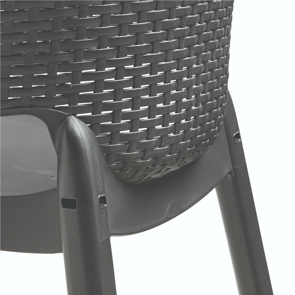 Set de mobilier de grădină Jueva cu 10 locuri, grafit