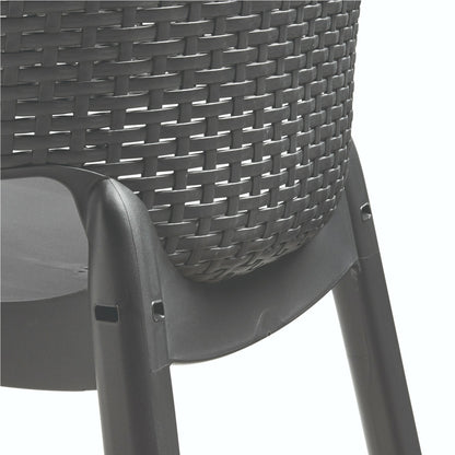 Set de mobilier de grădină Jueva cu 10 locuri, grafit