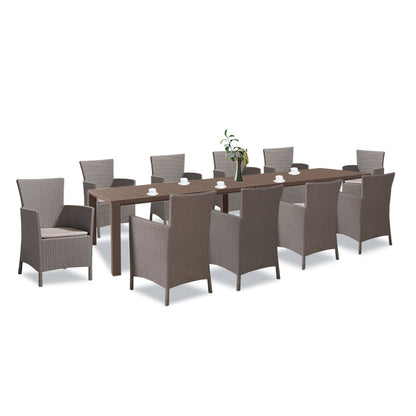 Set de mobilier de grădină Juowa cu 10 locuri