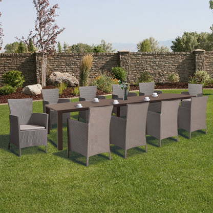 Set de mobilier de grădină Juowa cu 10 locuri