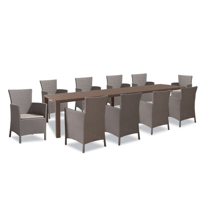 Set de mobilier de grădină Juowa cu 10 locuri