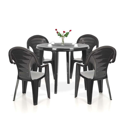 Set mobilier de grădină Lisbon 4+1, grafit