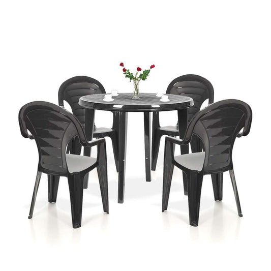 Set mobilier de grădină Lisbon 4+1, grafit