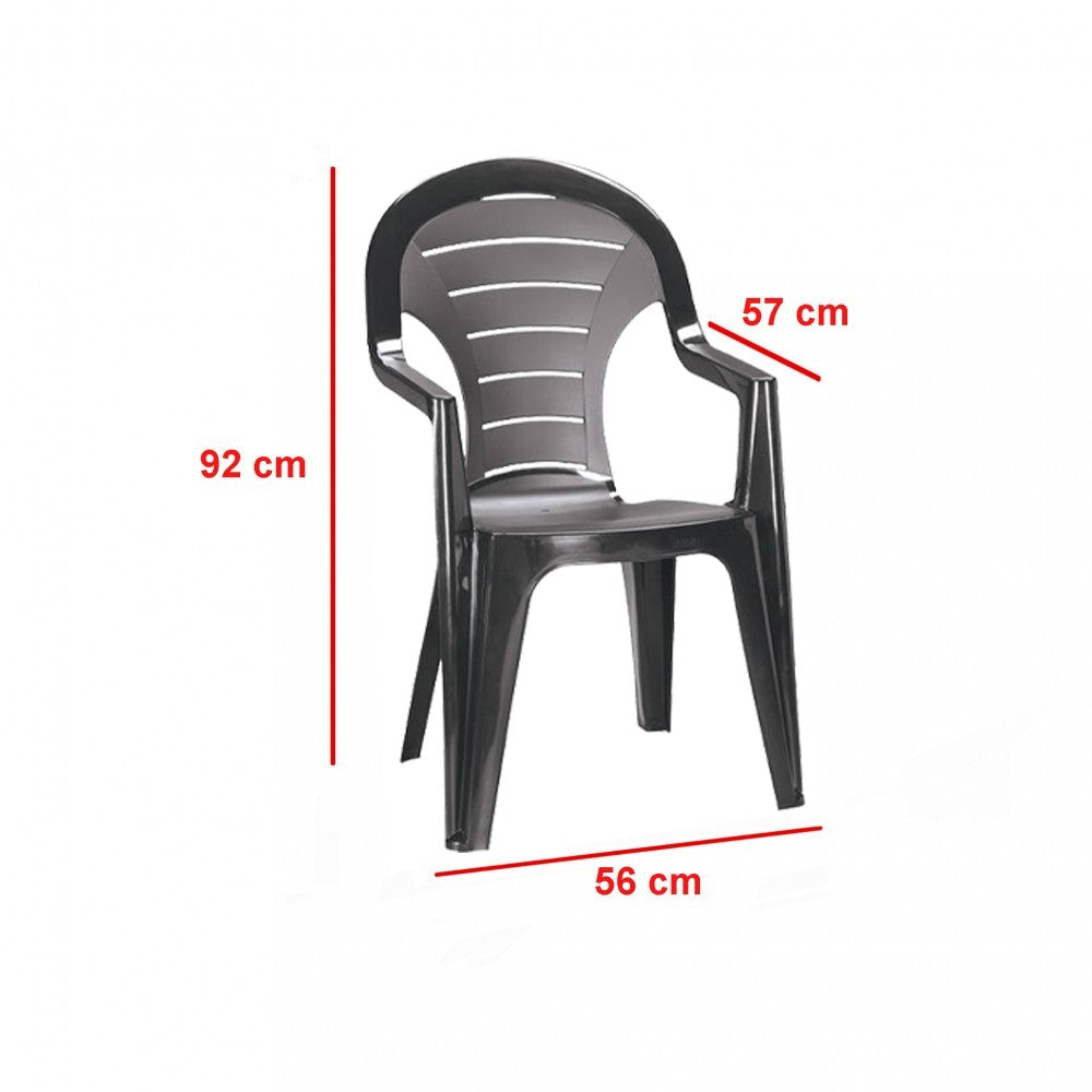 Set mobilier de grădină Lisbon 4+1, grafit