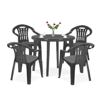 Set mobilier de grădină Malisa 4+1, grafit