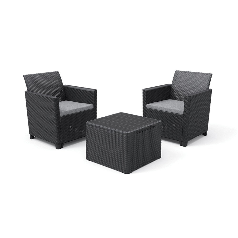 Set mobilier de grădină Claire Balcony, grafit