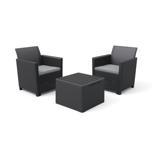 Set mobilier de grădină Claire Balcony, grafit