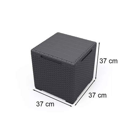Set de mobilier de grădină Dante Balcony cu spătar înalt și masă Vigo, grafit