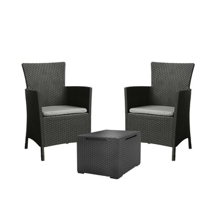 Set mobilier de grădină Iowa Balcon cu masă Vigo grafit