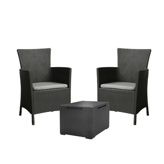 Set mobilier de grădină Iowa Balcon cu masă Vigo grafit
