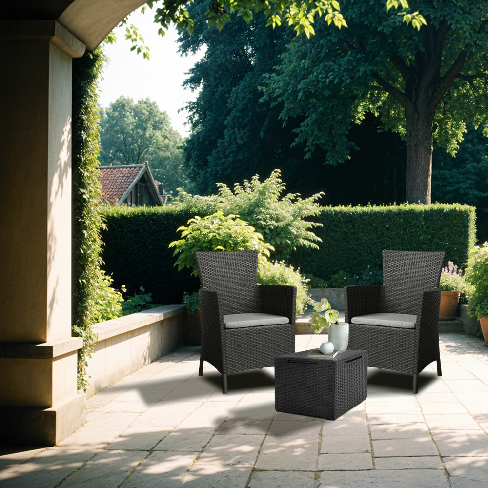 Set mobilier de grădină Iowa Balcon cu masă Vigo grafit