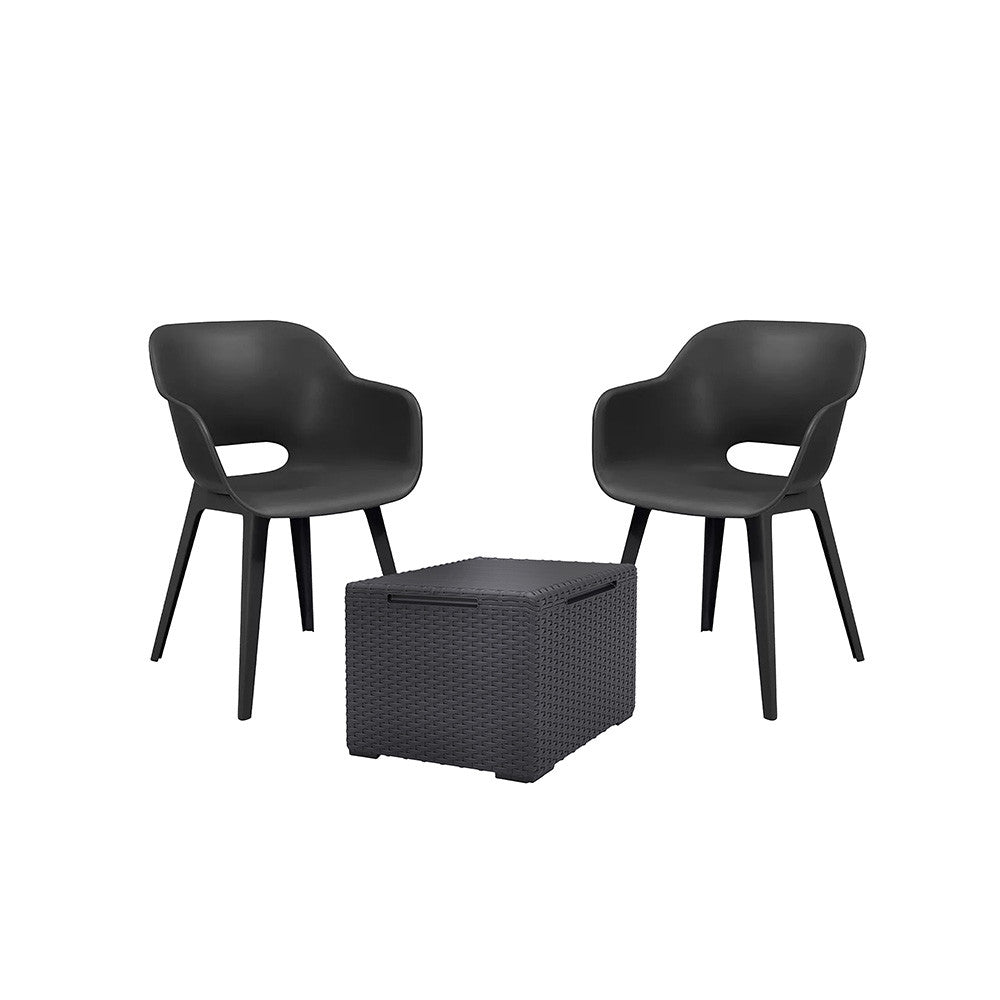 Set mobilier de grădină Akola Balcon cu masă Vigo grafit