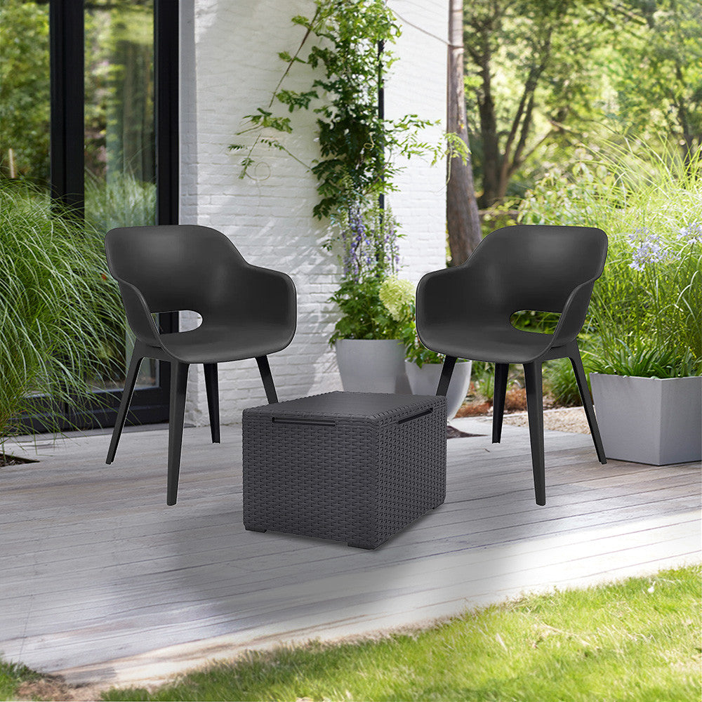 Set mobilier de grădină Akola Balcon cu masă Vigo grafit