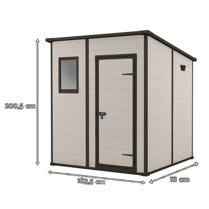 Șopron de scule din plastic Manor 6x4 bej
