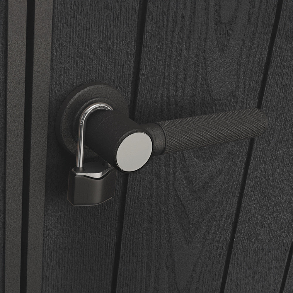 Căsuță de grădină Signature PENT 7X7 din plastic, lemn de frasin