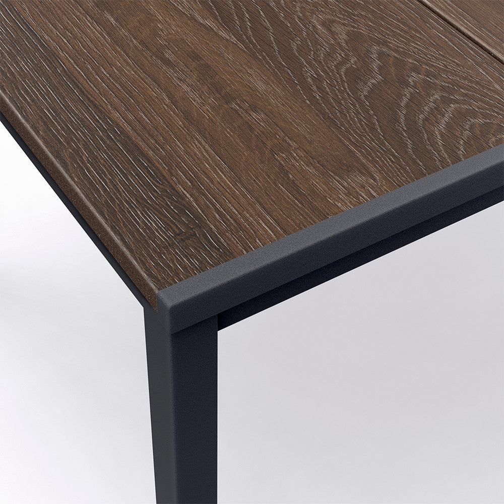 Set mobilier de grădină Rowen Large 8+1, nuc-grafit