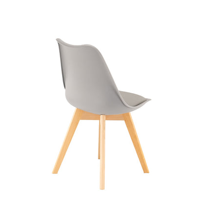 Scaune de masă Silla gri, 8 bucăți