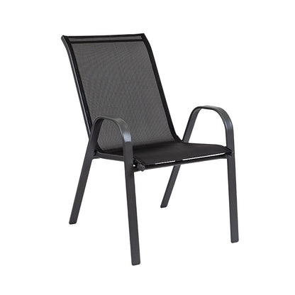 Scaun de grădină Como, negru