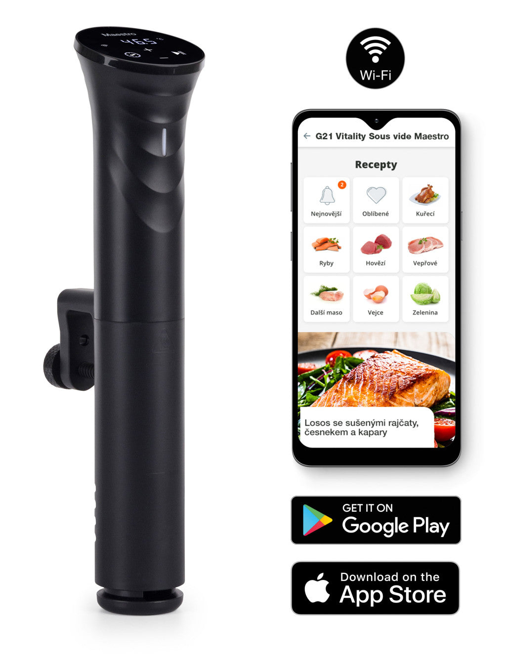 Aparat de gătit sous vide G21 Maestro, WiFi, 1200 W