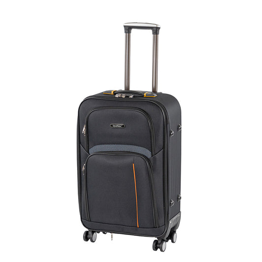 Valiză medie ușoară TravelLux moale 68x45x25 cm neagră
