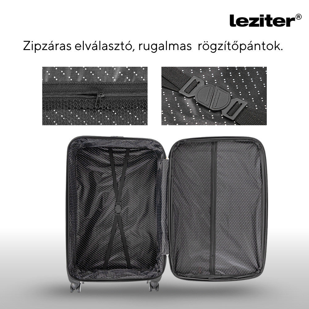 Valiză mare TravelLux ușoară, moale, 76x50x29 cm, neagră
