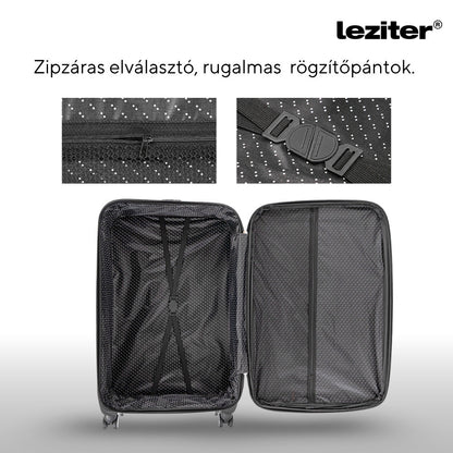 Valiză mare TravelLux ușoară, moale, 76x50x29 cm, neagră