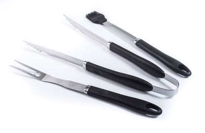Set de 3 scule pentru grătar G21, oțel inoxidabil