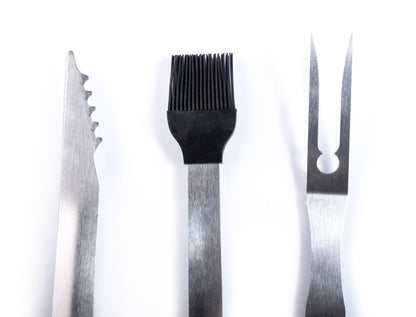 Set de 3 scule pentru grătar G21, oțel inoxidabil