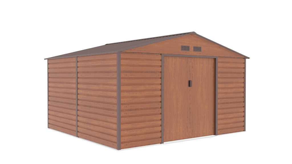 G21 GAH 1085 cutie de depozitare pentru grădină 340 x 319 cm, maro