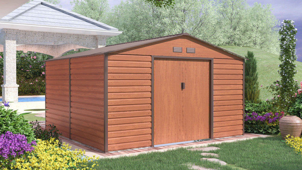 G21 GAH 1085 cutie de depozitare pentru grădină 340 x 319 cm, maro