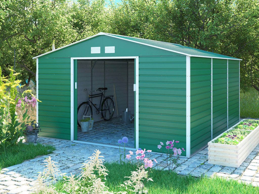 G21 GAH 1300 cutie de depozitare pentru grădină - 340 x 382 cm, verde