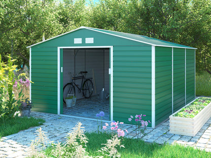 G21 GAH 1300 cutie de depozitare pentru grădină - 340 x 382 cm, verde