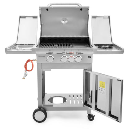 Grătar pe gaz G21 California BBQ Premium line, 4 arzătoare + reductor de presiune gratuit