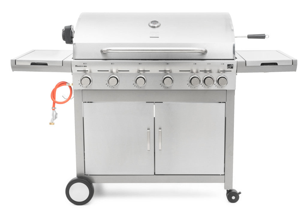 Grătar pe gaz G21 Mexico BBQ Premium line, 7 arzătoare + reductor de presiune gratuit